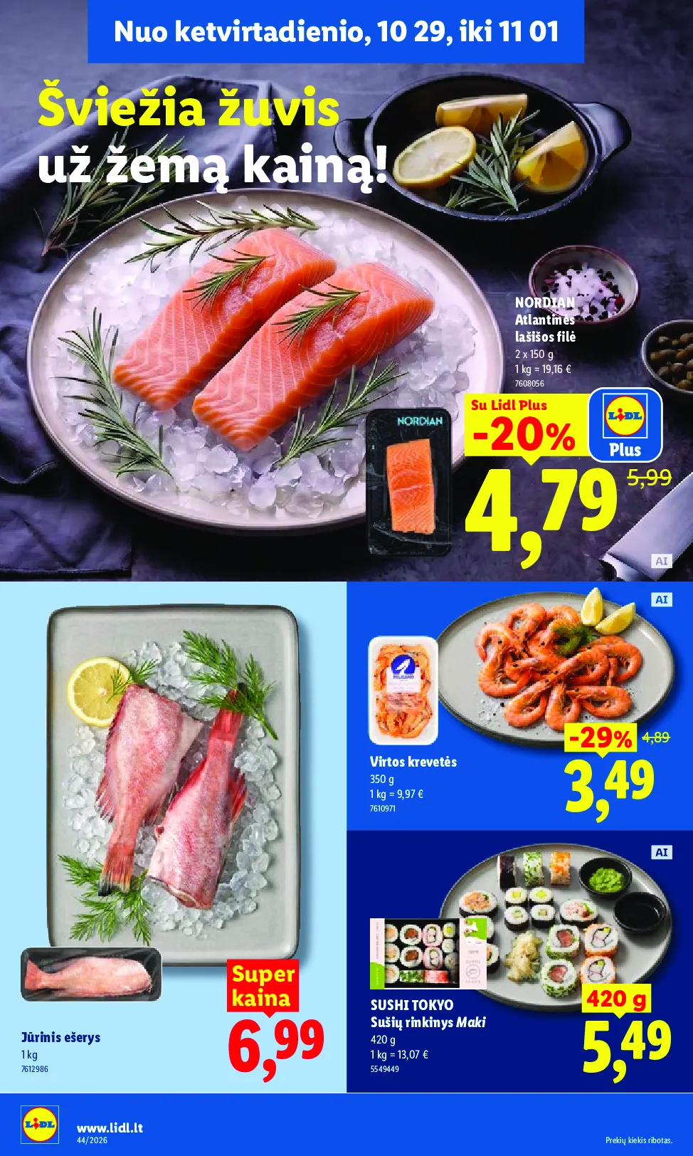 Lidl maisto prekių leidinys – 44 psl.