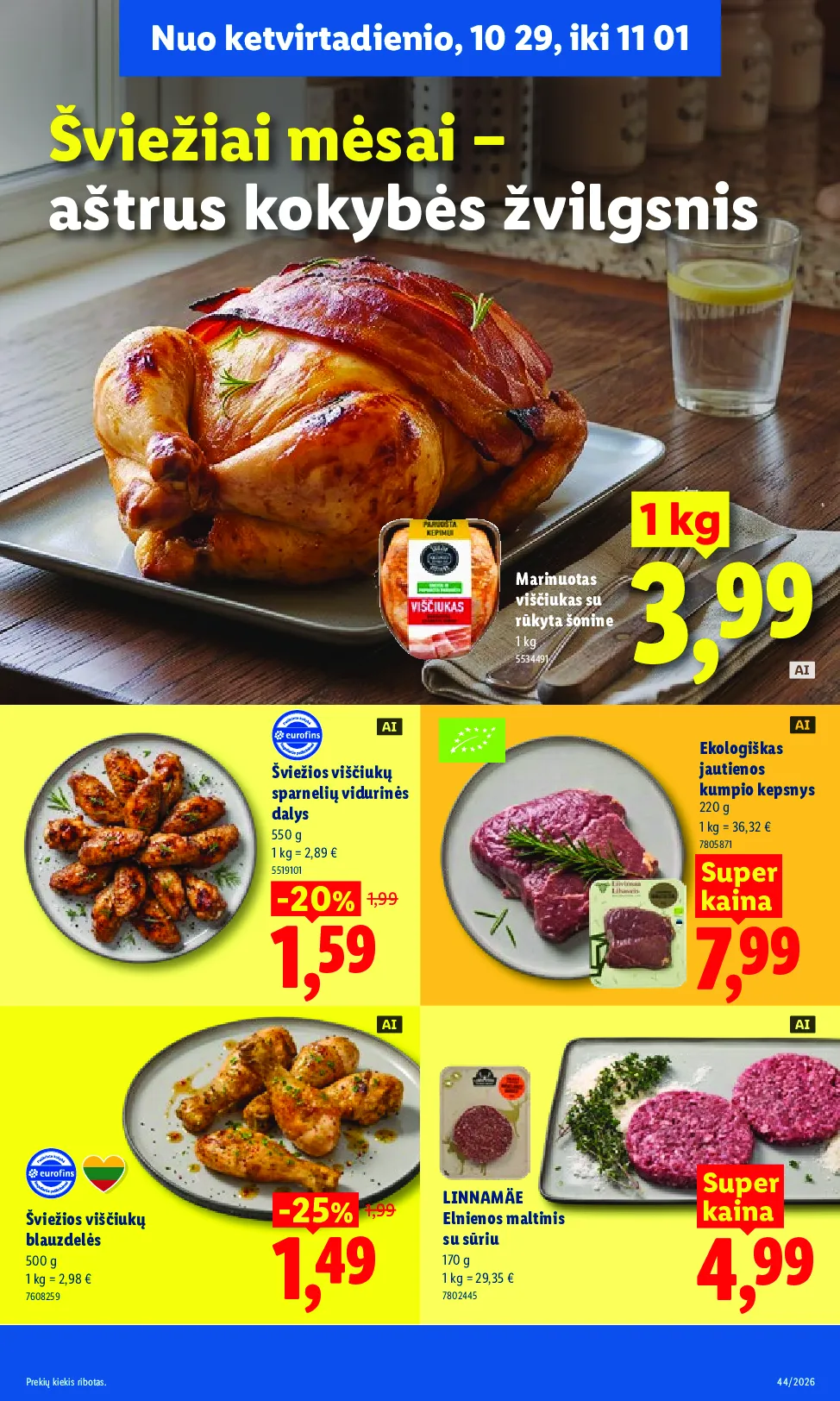 Lidl maisto prekių leidinys – 45 psl.