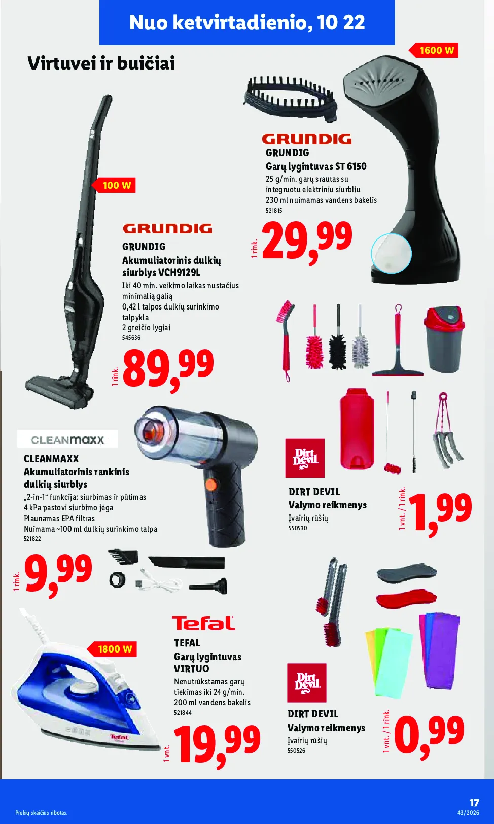 Lidl akcijos šią savaitę. Galioja nuo 2026-10-19 iki 2026-10-25 – 17 psl.