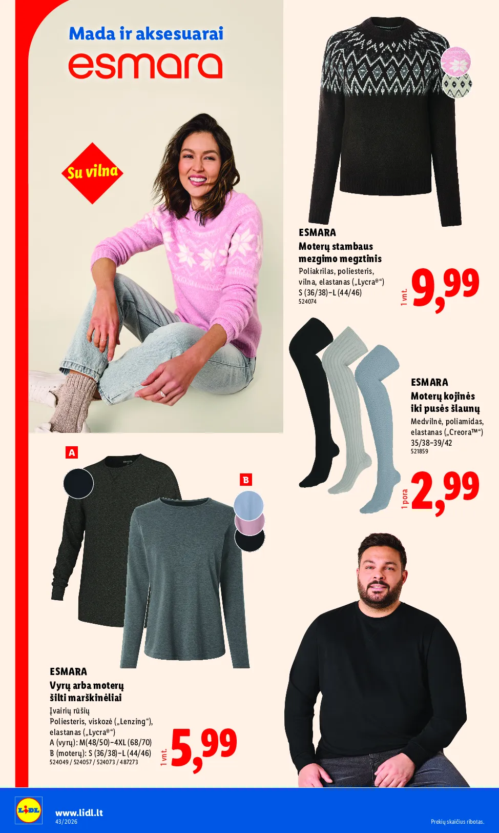 Lidl akcijos šią savaitę. Galioja nuo 2026-10-19 iki 2026-10-25 – 4 psl.