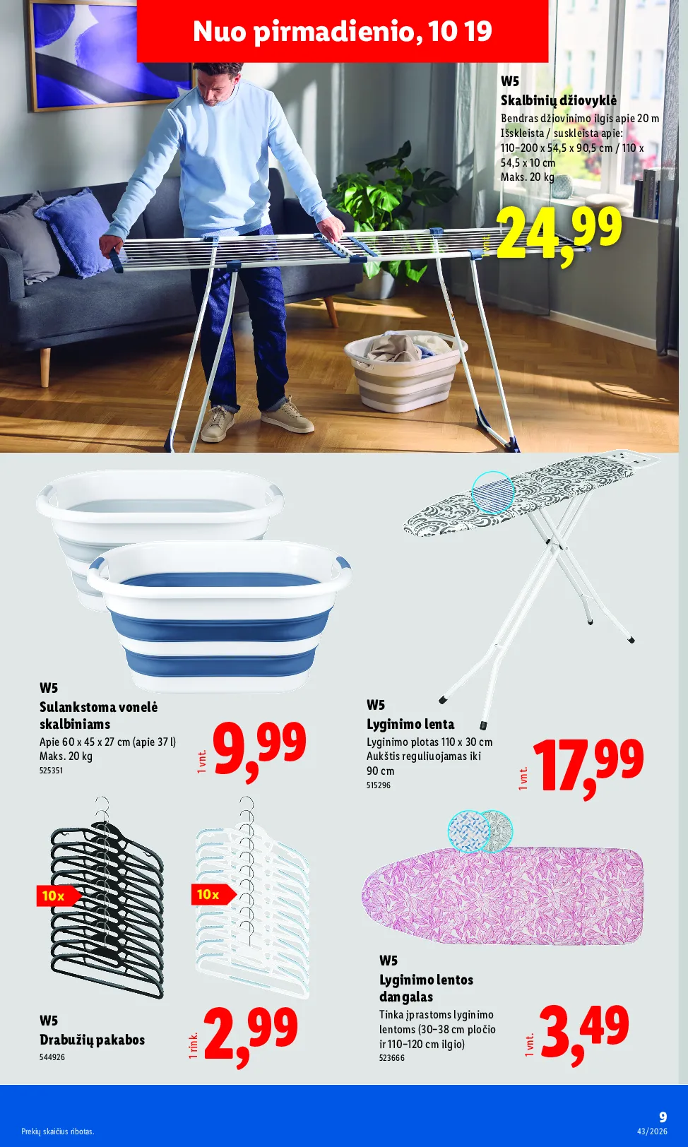 Lidl akcijos šią savaitę. Galioja nuo 2026-10-19 iki 2026-10-25 – 9 psl.