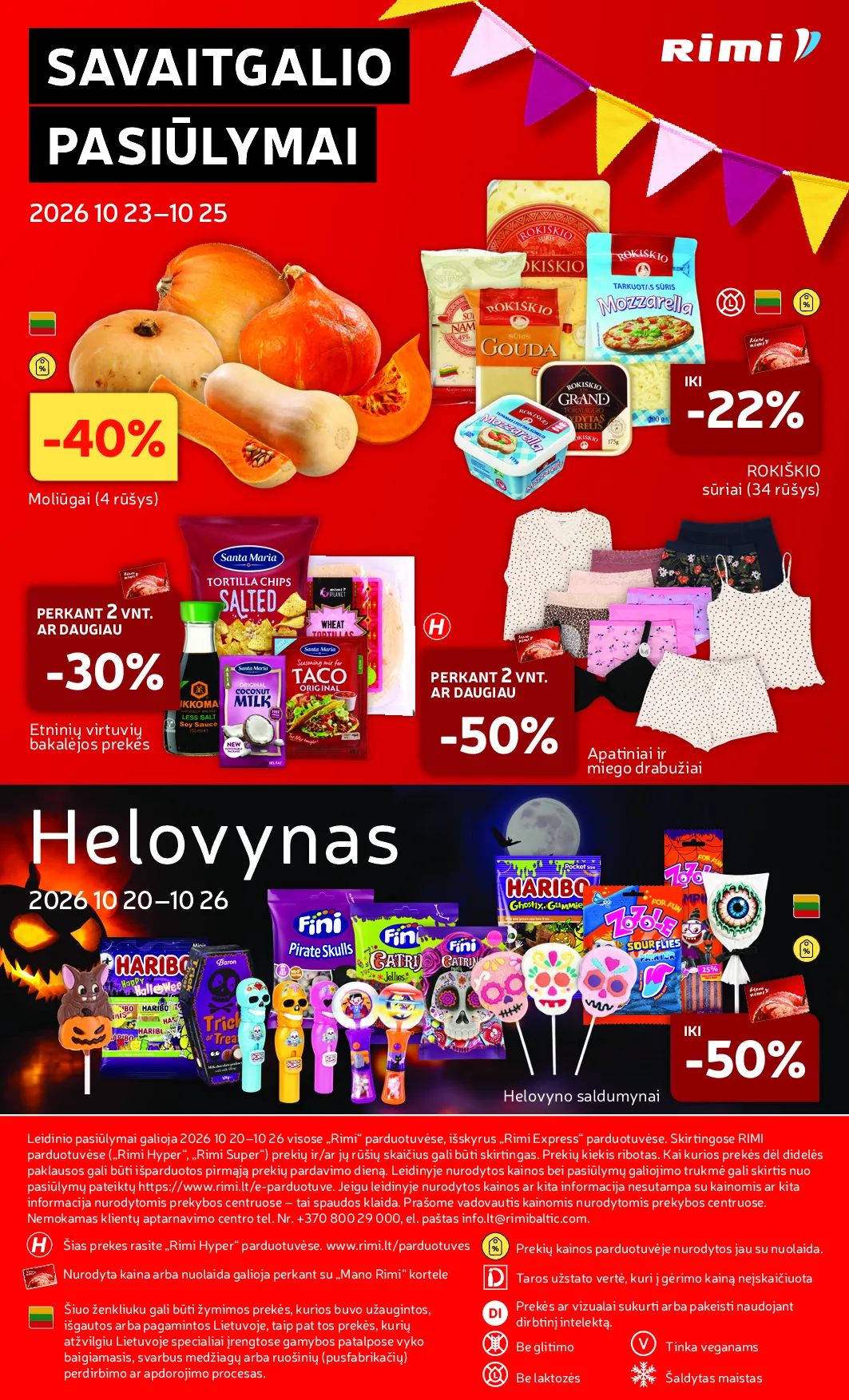 Rimi akcijos šią savaitę. Galioja nuo 2026-10-20 iki 2026-10-26 – 41 psl.
