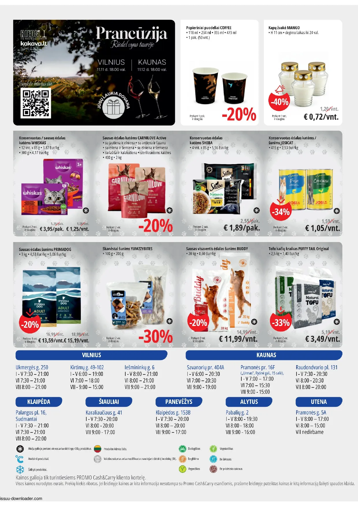 Promo Cash&Carry akcijos šią savaitę. Galioja nuo 2026-10-21 iki 2026-11-03 – 12 psl.
