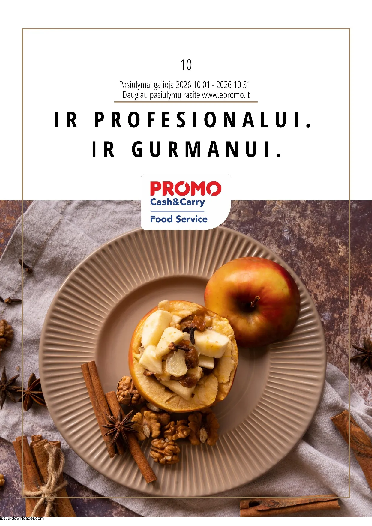 PROMO Cash&Carry maisto akcijų leidinys – 1 psl.