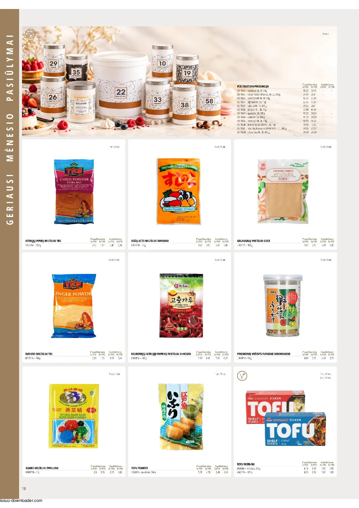PROMO Cash&Carry maisto akcijų leidinys – 10 psl.