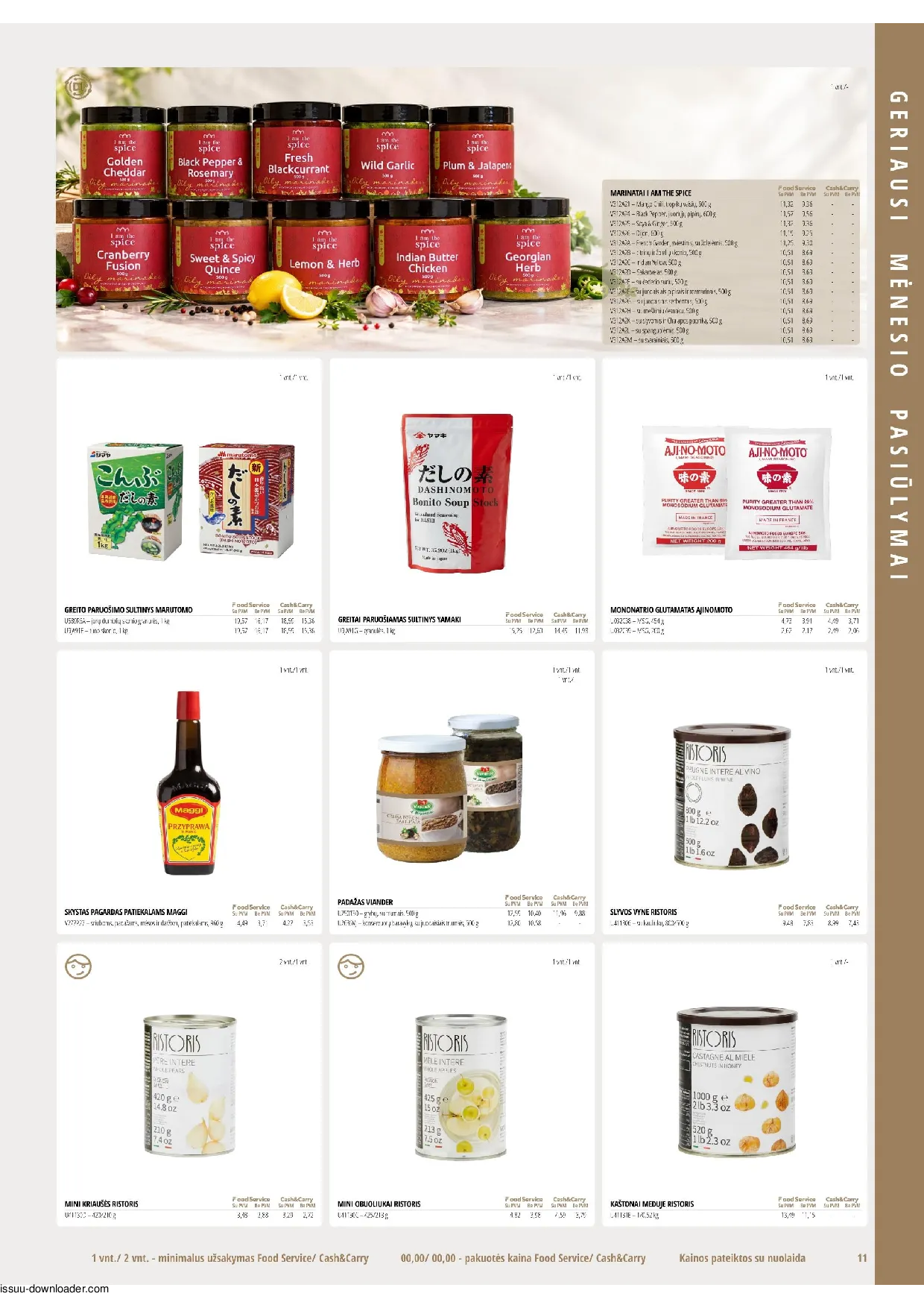 PROMO Cash&Carry maisto akcijų leidinys – 11 psl.