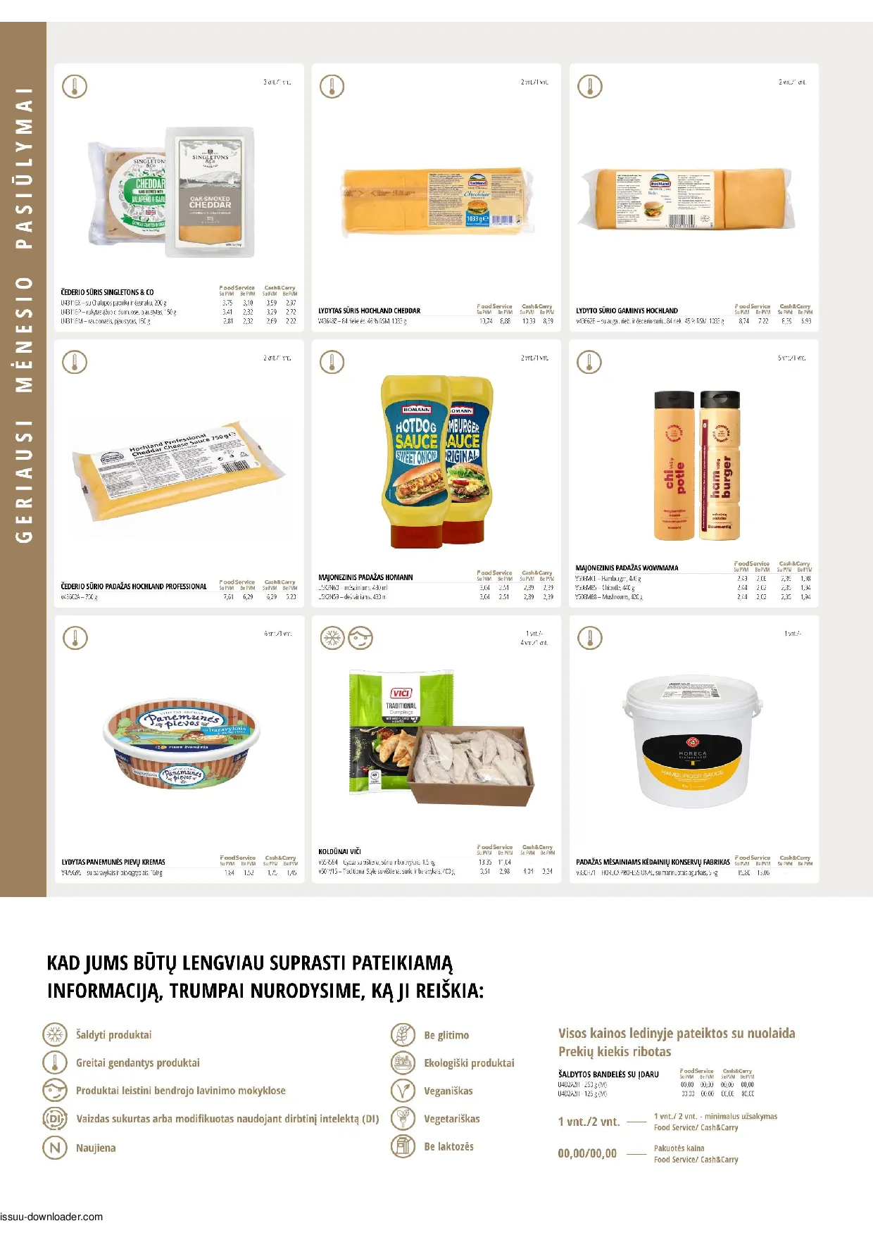 PROMO Cash&Carry maisto akcijų leidinys – 2 psl.