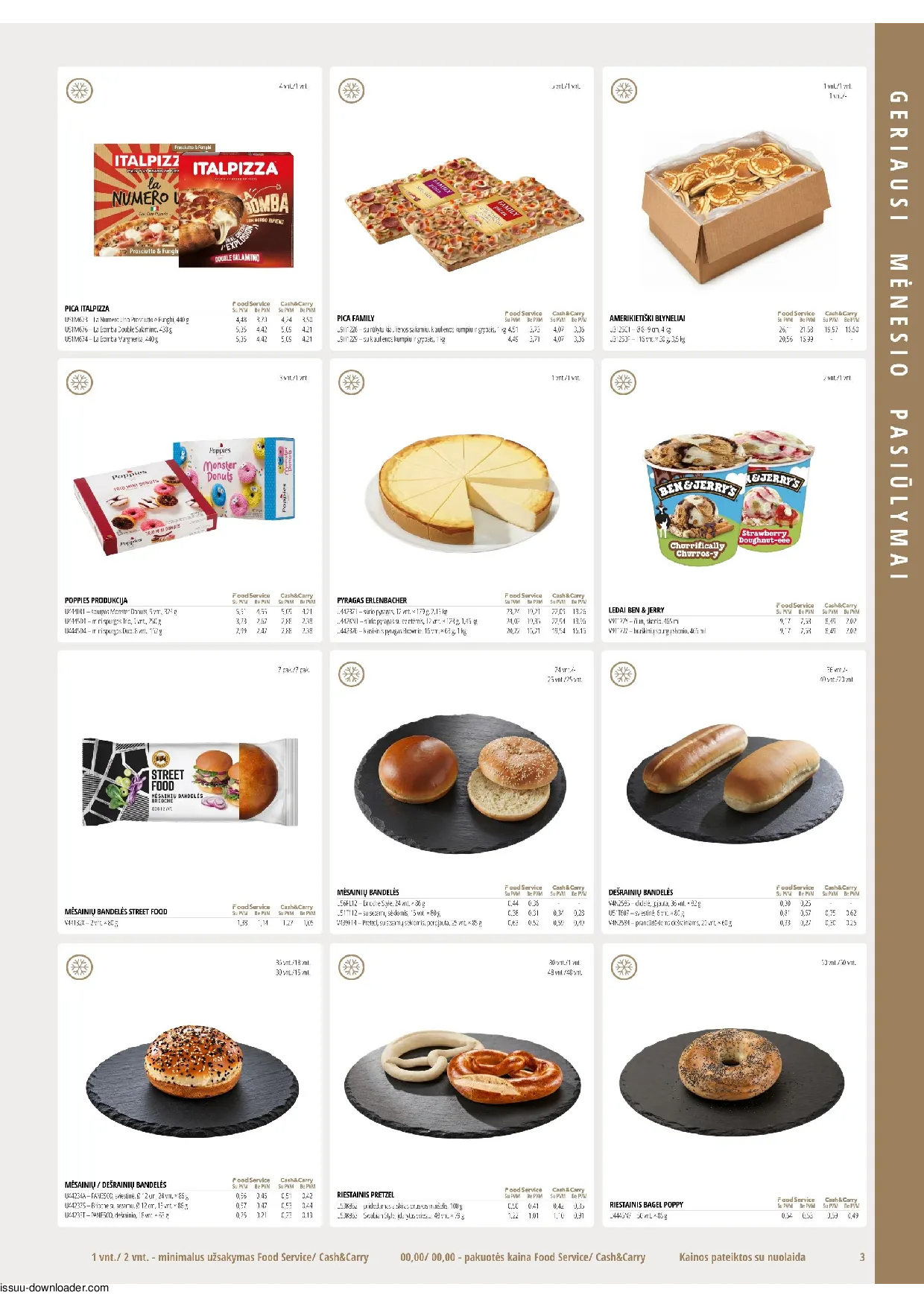 PROMO Cash&Carry maisto akcijų leidinys – 3 psl.