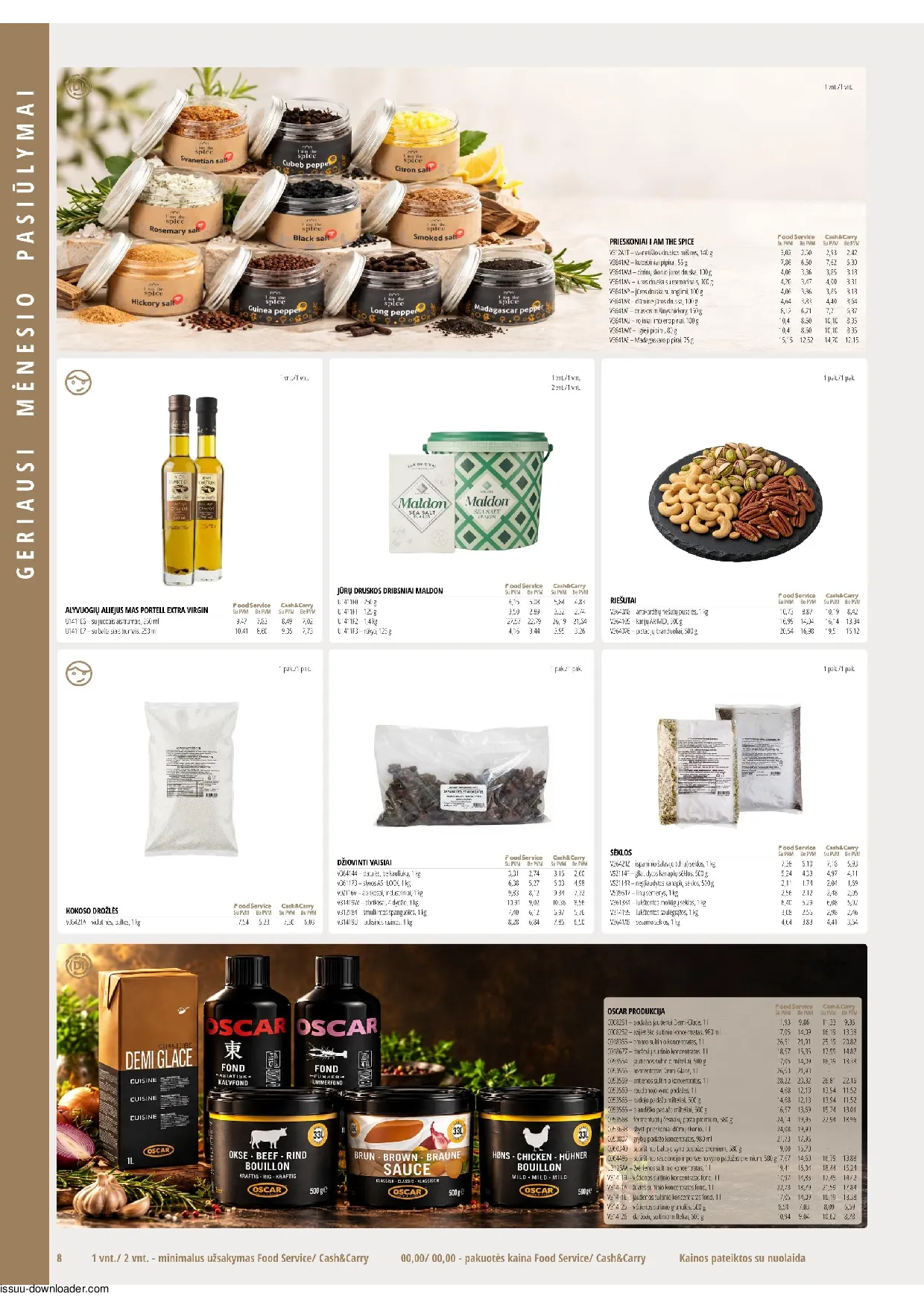 PROMO Cash&Carry maisto akcijų leidinys – 8 psl.