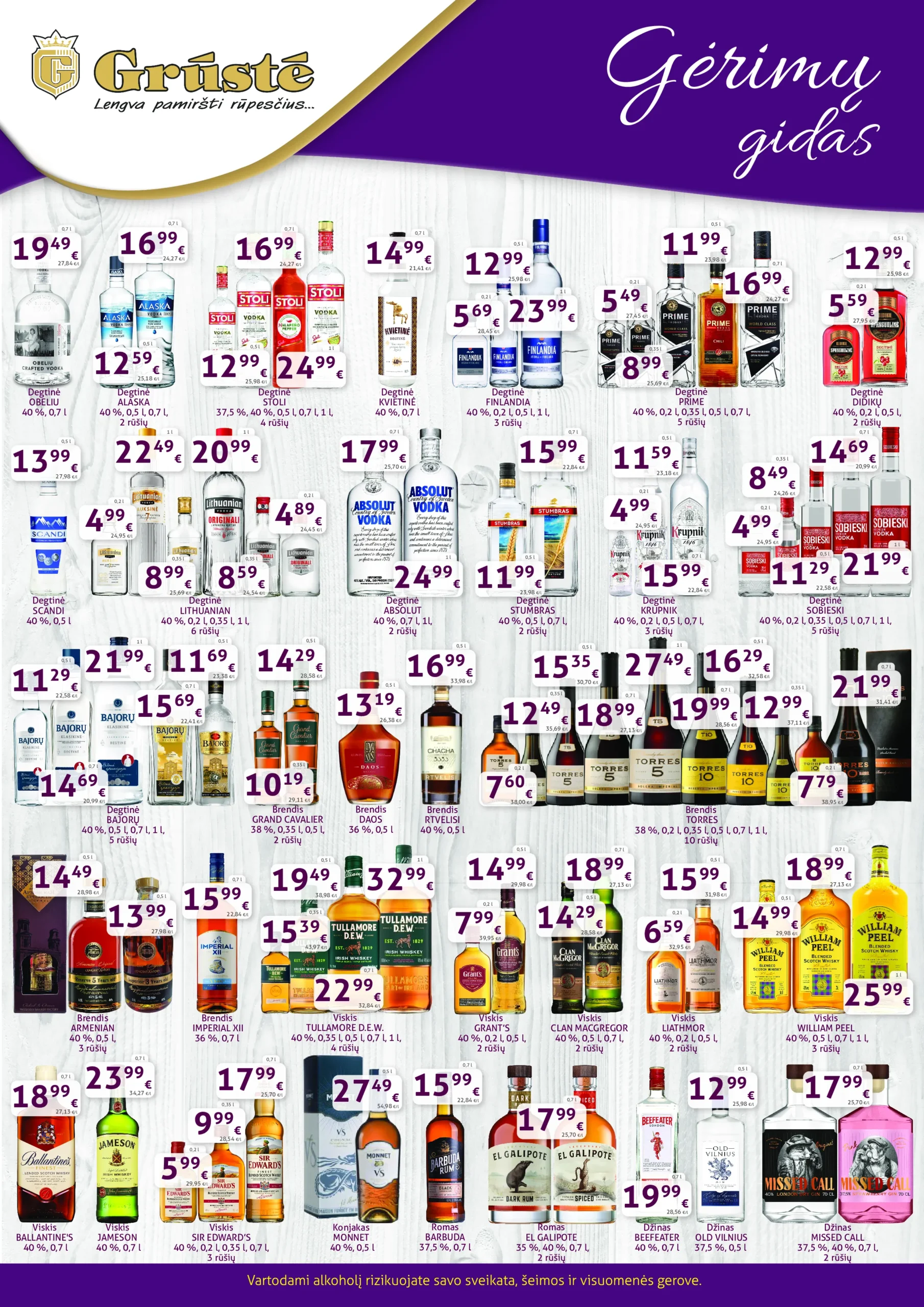 GRŪSTĖ gėrimų gidas – 2 psl.