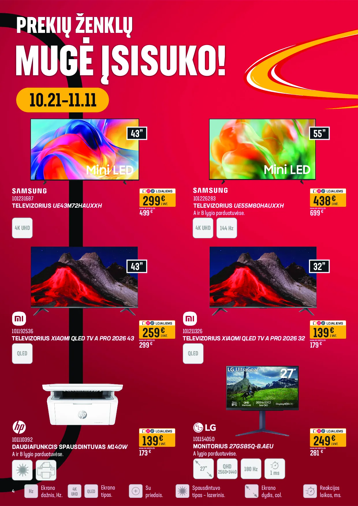 Senukai akcijos šią savaitę. Galioja nuo 2026-09-28 iki 2026-11-11 – 4 psl.