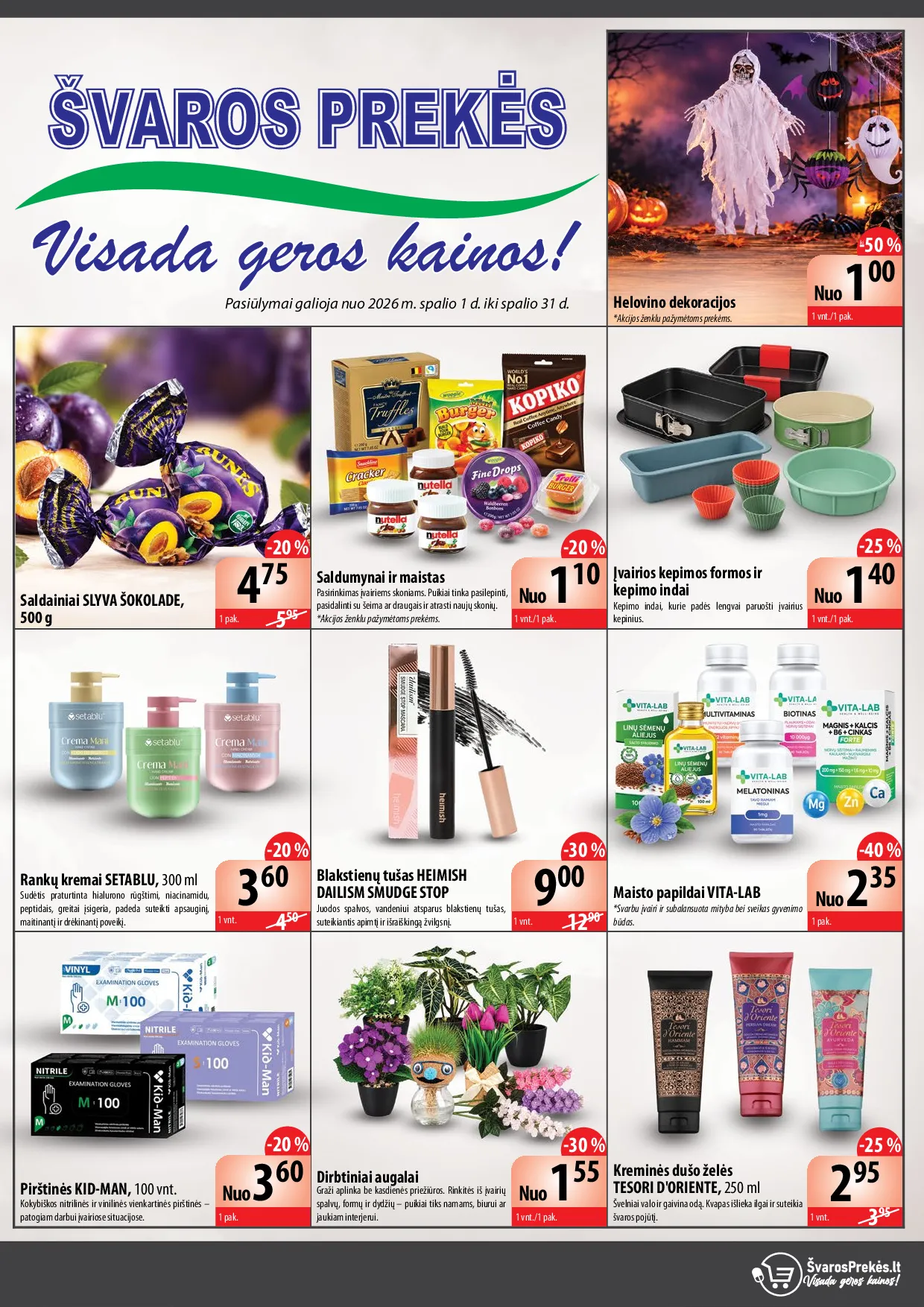Švaros prekės katalogas – 1 psl.