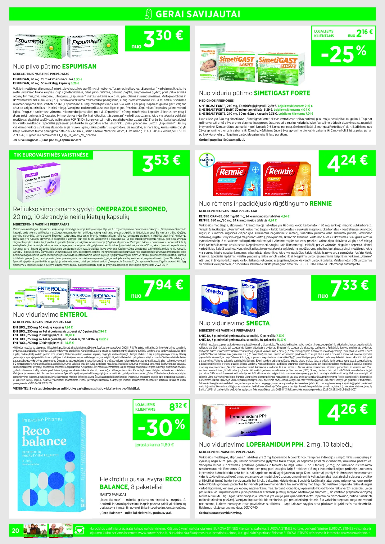Eurovaistinė leidinys – 20 psl.