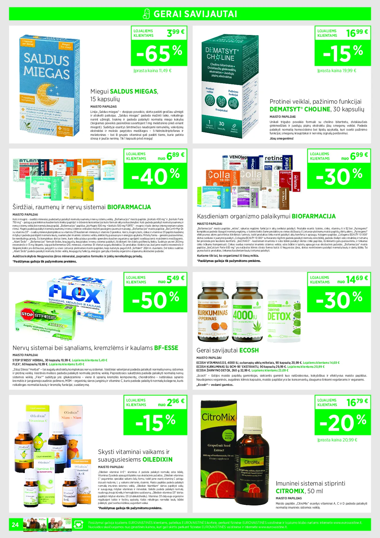 Eurovaistinė leidinys – 24 psl.