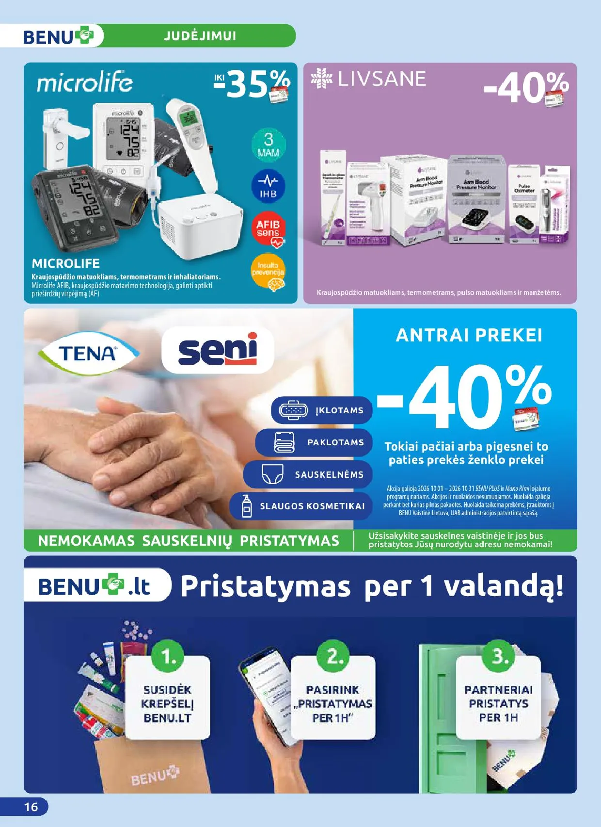 Benu akcijos šią savaitę. Galioja nuo 2026-10-01 iki 2026-10-31 – 16 psl.