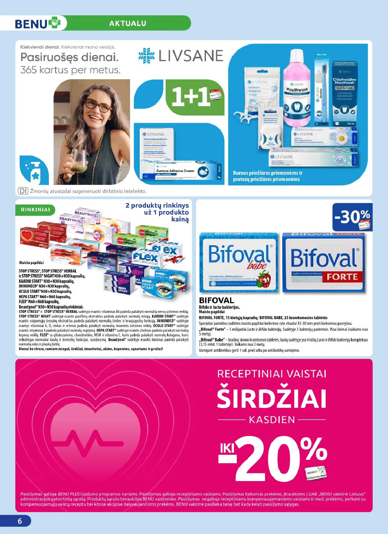 Benu akcijos šią savaitę. Galioja nuo 2026-10-01 iki 2026-10-31 – 6 psl.