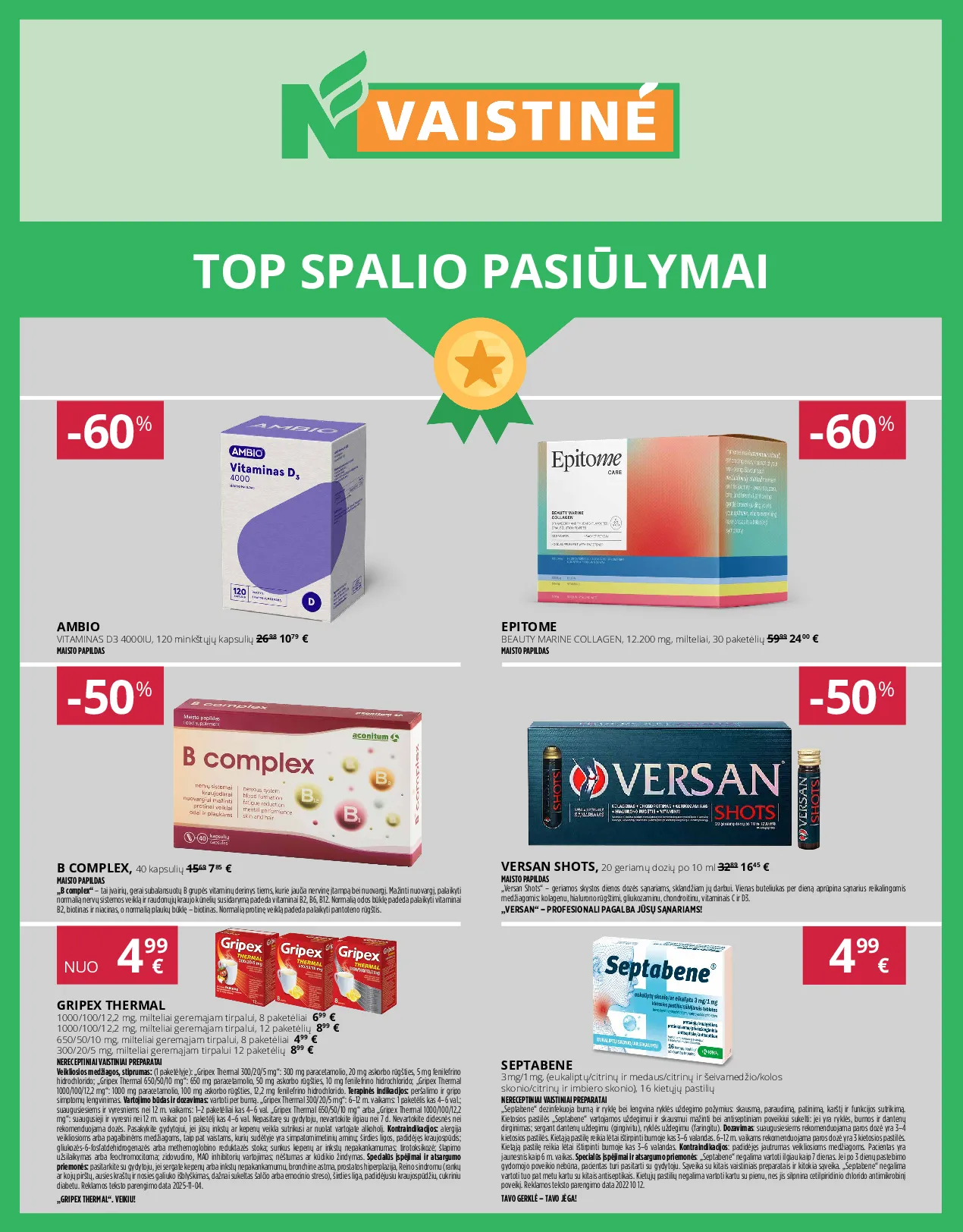 Norfa vaistinės leidinys – 1 psl.