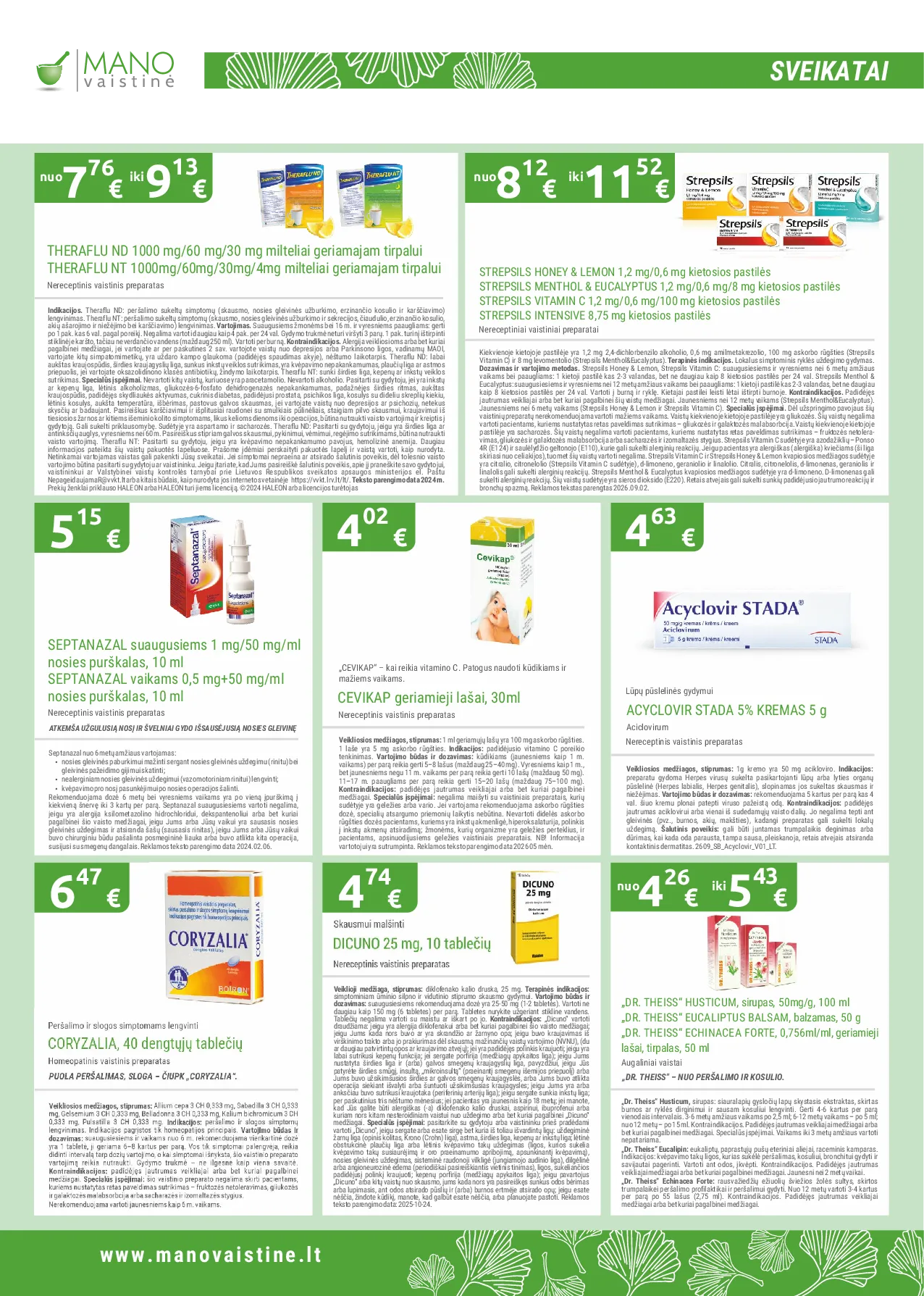 Mano vaistinė leidinys – 6 psl.