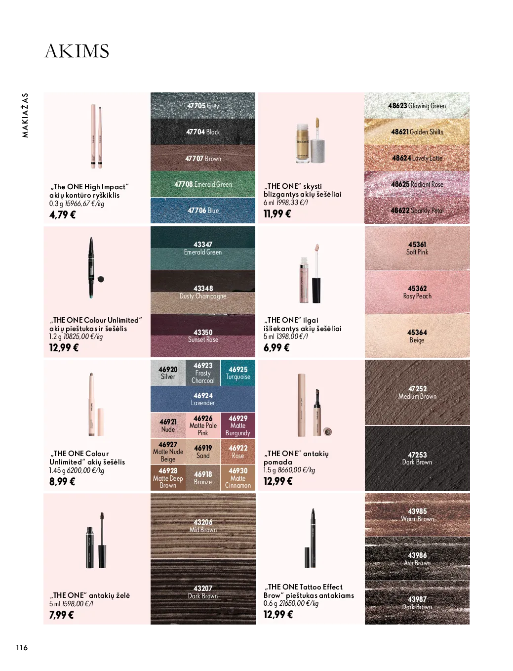 Oriflame akcijos šią savaitę. Galioja nuo 2026-10-07 iki 2026-11-17 – 116 psl.