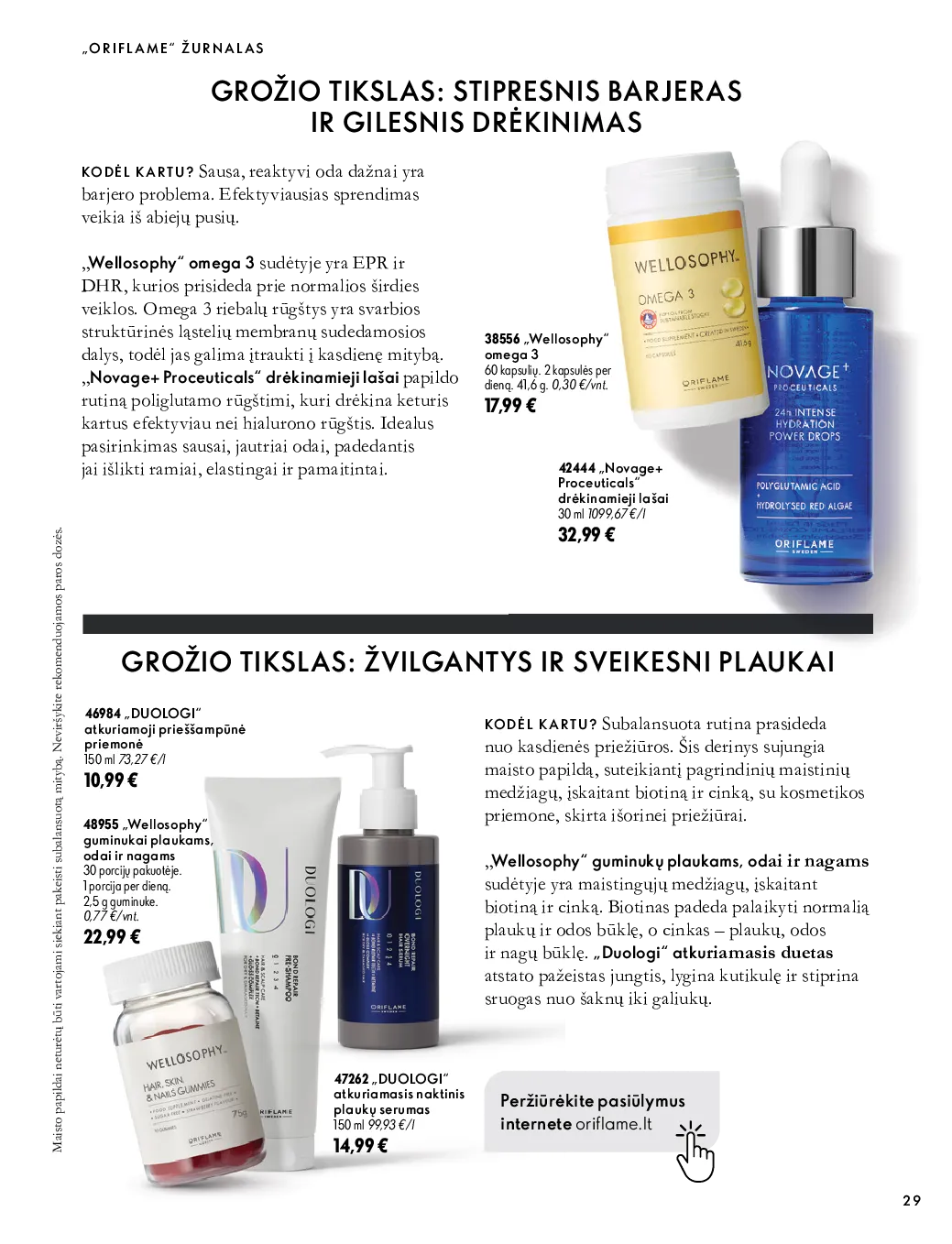 Oriflame akcijos šią savaitę. Galioja nuo 2026-10-07 iki 2026-11-17 – 29 psl.