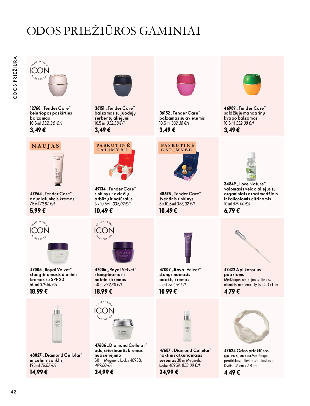 Oriflame akcijos šią savaitę. Galioja nuo 2026-10-07 iki 2026-11-17 – 42 psl.