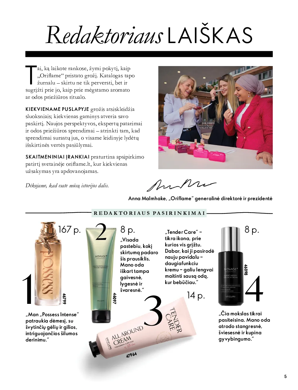 Oriflame akcijos šią savaitę. Galioja nuo 2026-10-07 iki 2026-11-17 – 5 psl.