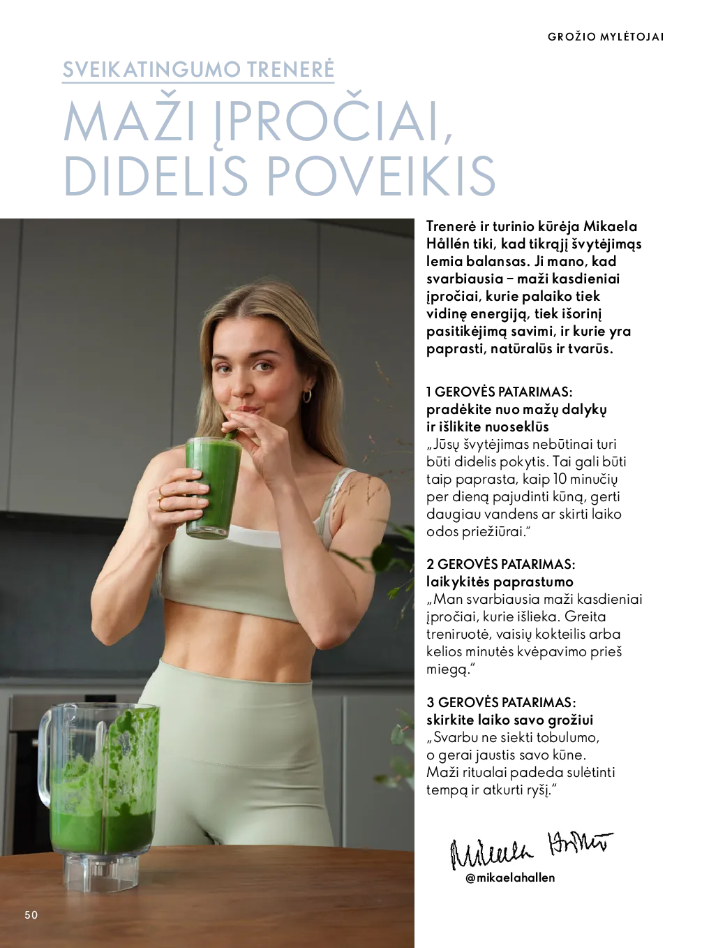 Oriflame akcijos šią savaitę. Galioja nuo 2026-10-07 iki 2026-11-17 – 50 psl.