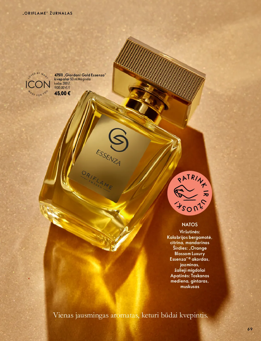Oriflame akcijos šią savaitę. Galioja nuo 2026-10-07 iki 2026-11-17 – 69 psl.
