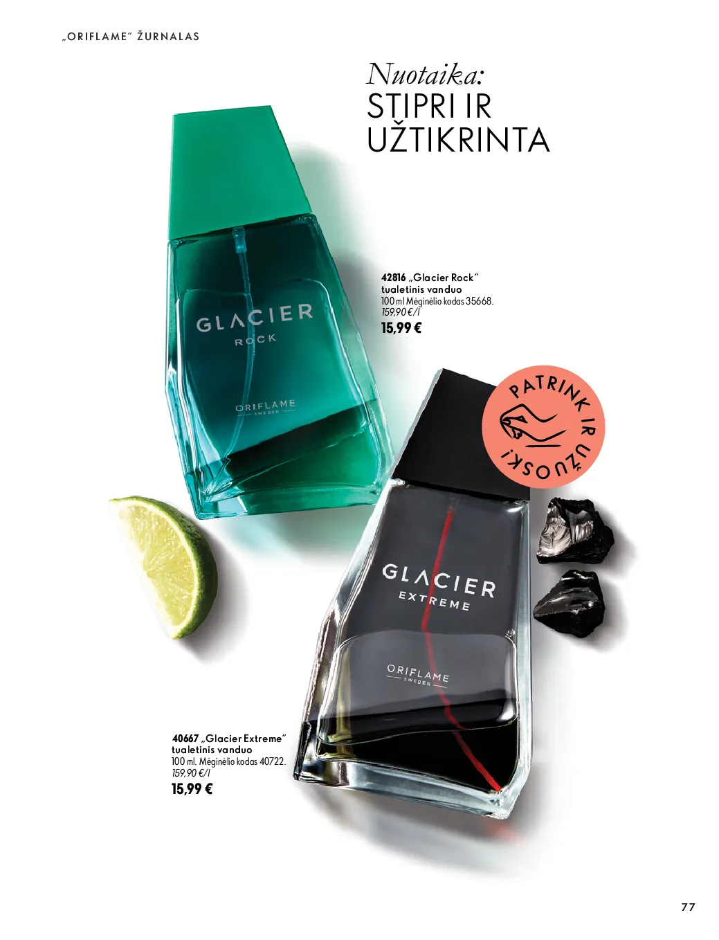 Oriflame akcijos šią savaitę. Galioja nuo 2026-10-07 iki 2026-11-17 – 77 psl.