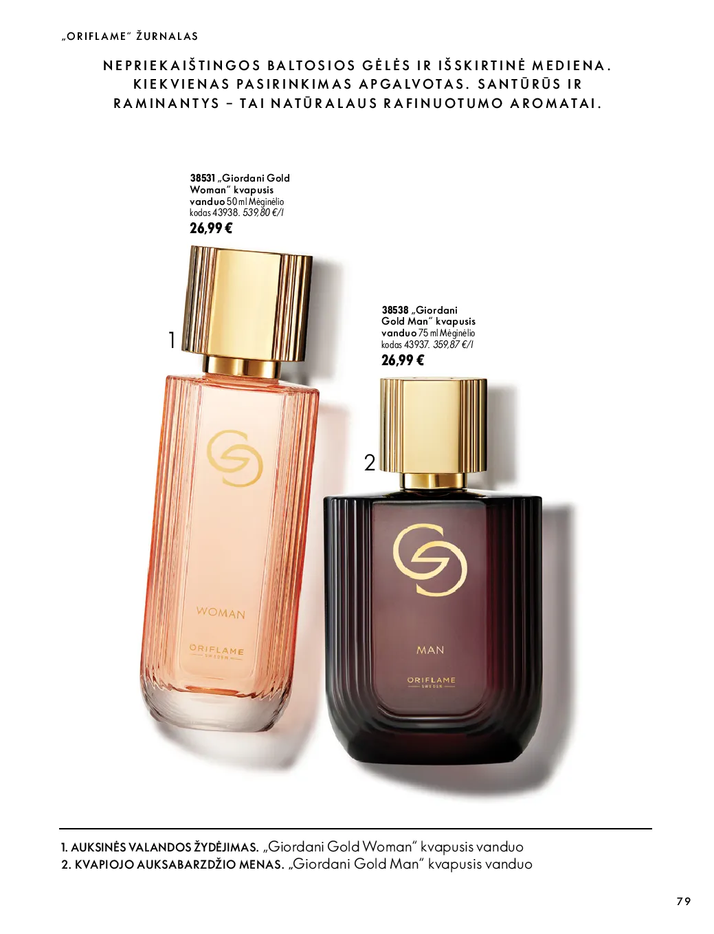 Oriflame akcijos šią savaitę. Galioja nuo 2026-10-07 iki 2026-11-17 – 79 psl.
