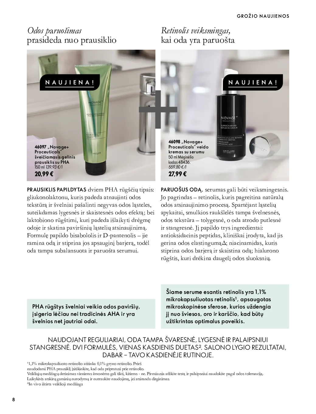 Oriflame akcijos šią savaitę. Galioja nuo 2026-10-07 iki 2026-11-17 – 8 psl.