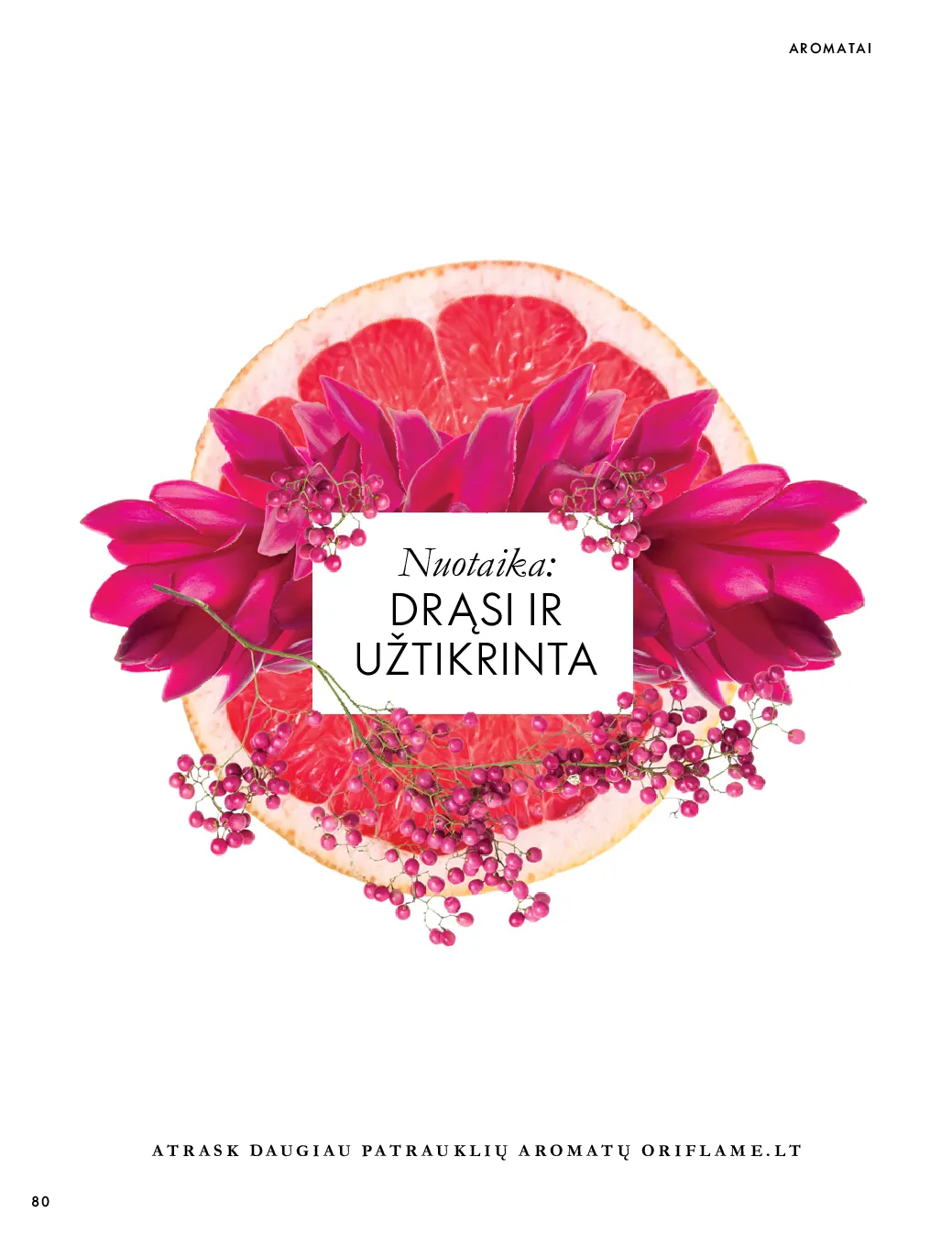 Oriflame akcijos šią savaitę. Galioja nuo 2026-10-07 iki 2026-11-17 – 80 psl.