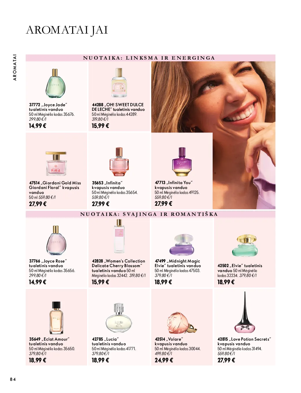 Oriflame akcijos šią savaitę. Galioja nuo 2026-10-07 iki 2026-11-17 – 84 psl.