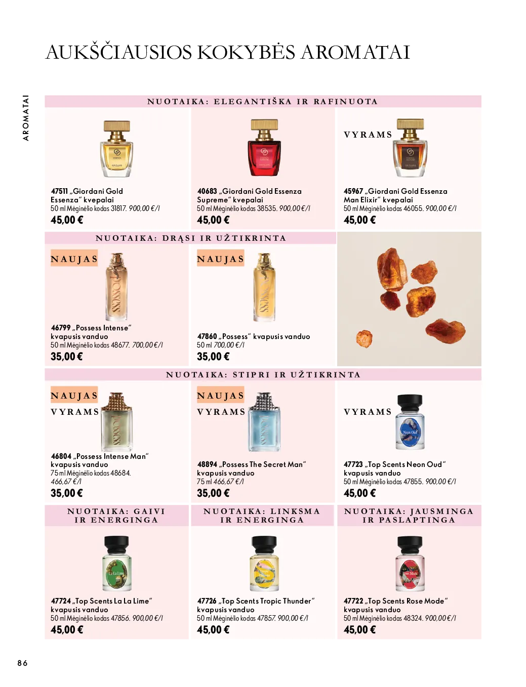 Oriflame akcijos šią savaitę. Galioja nuo 2026-10-07 iki 2026-11-17 – 86 psl.
