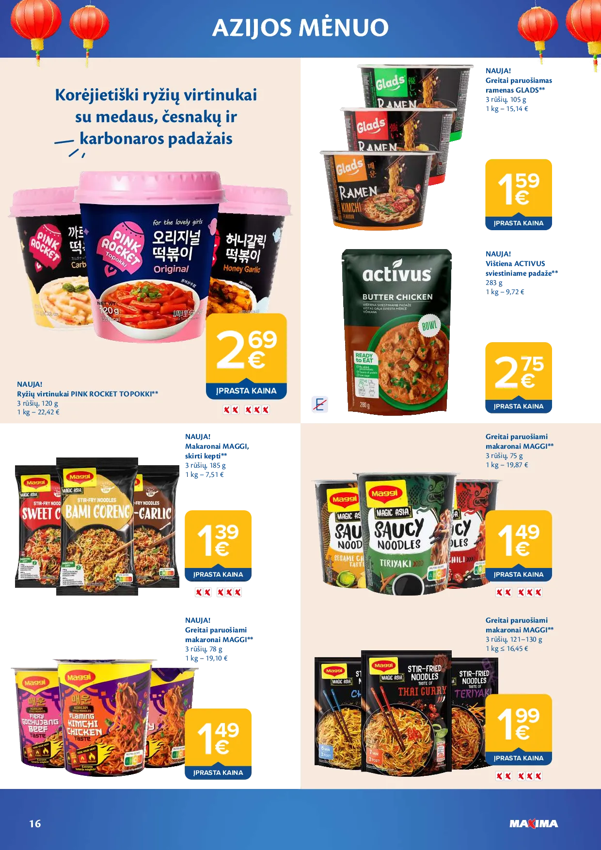 Maxima azijos mėnuo – 16 psl.