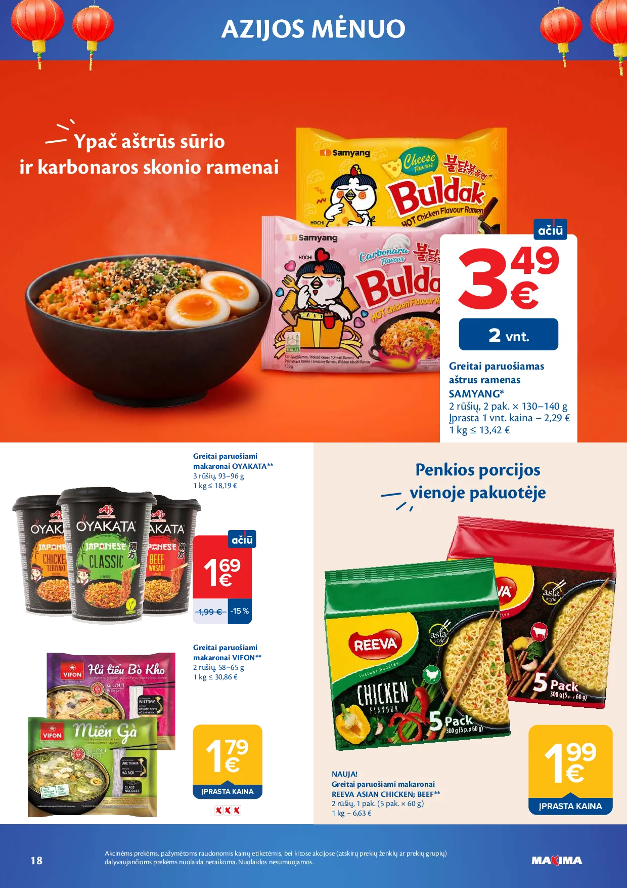 Maxima azijos mėnuo – 18 psl.