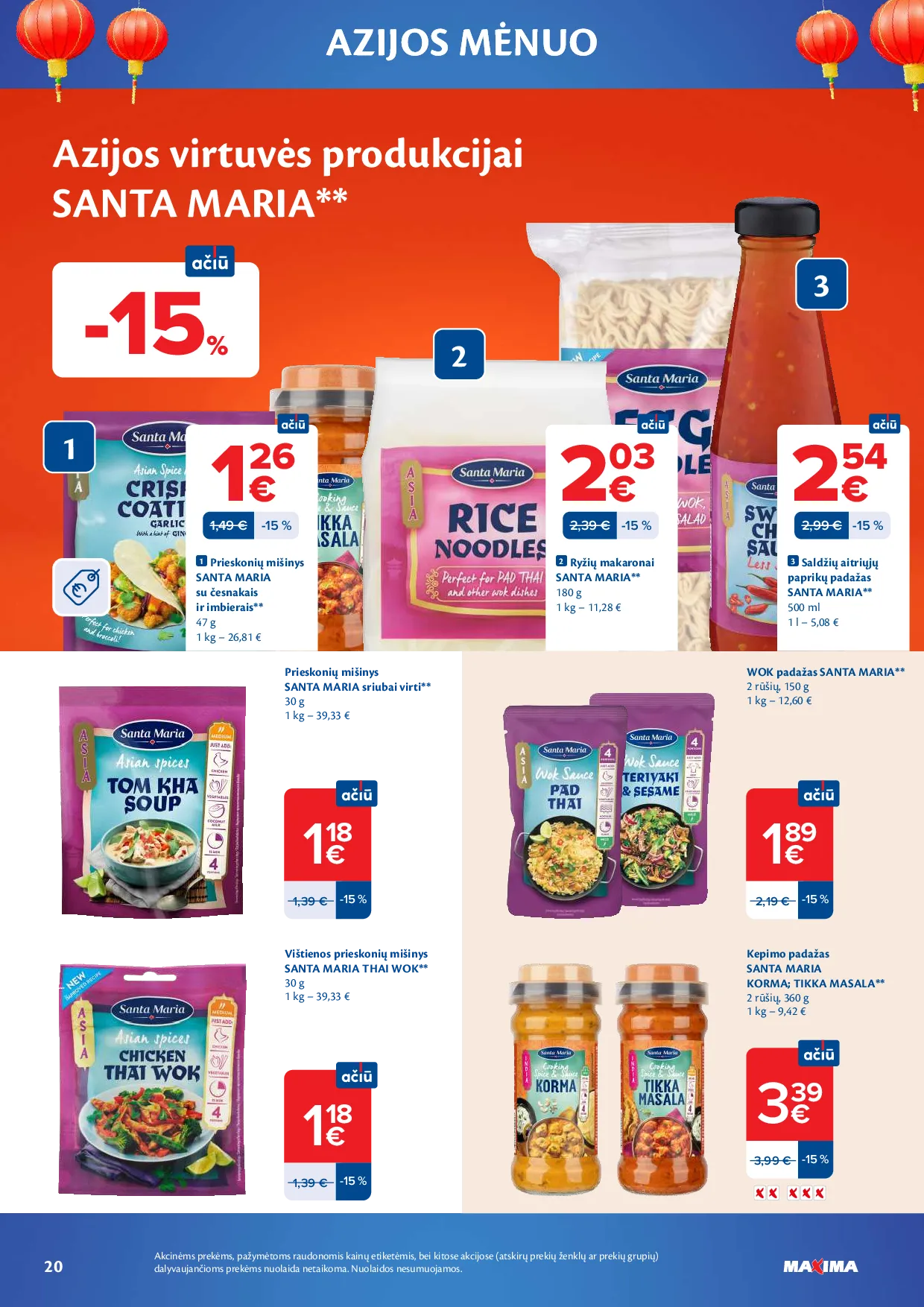 Maxima azijos mėnuo – 20 psl.