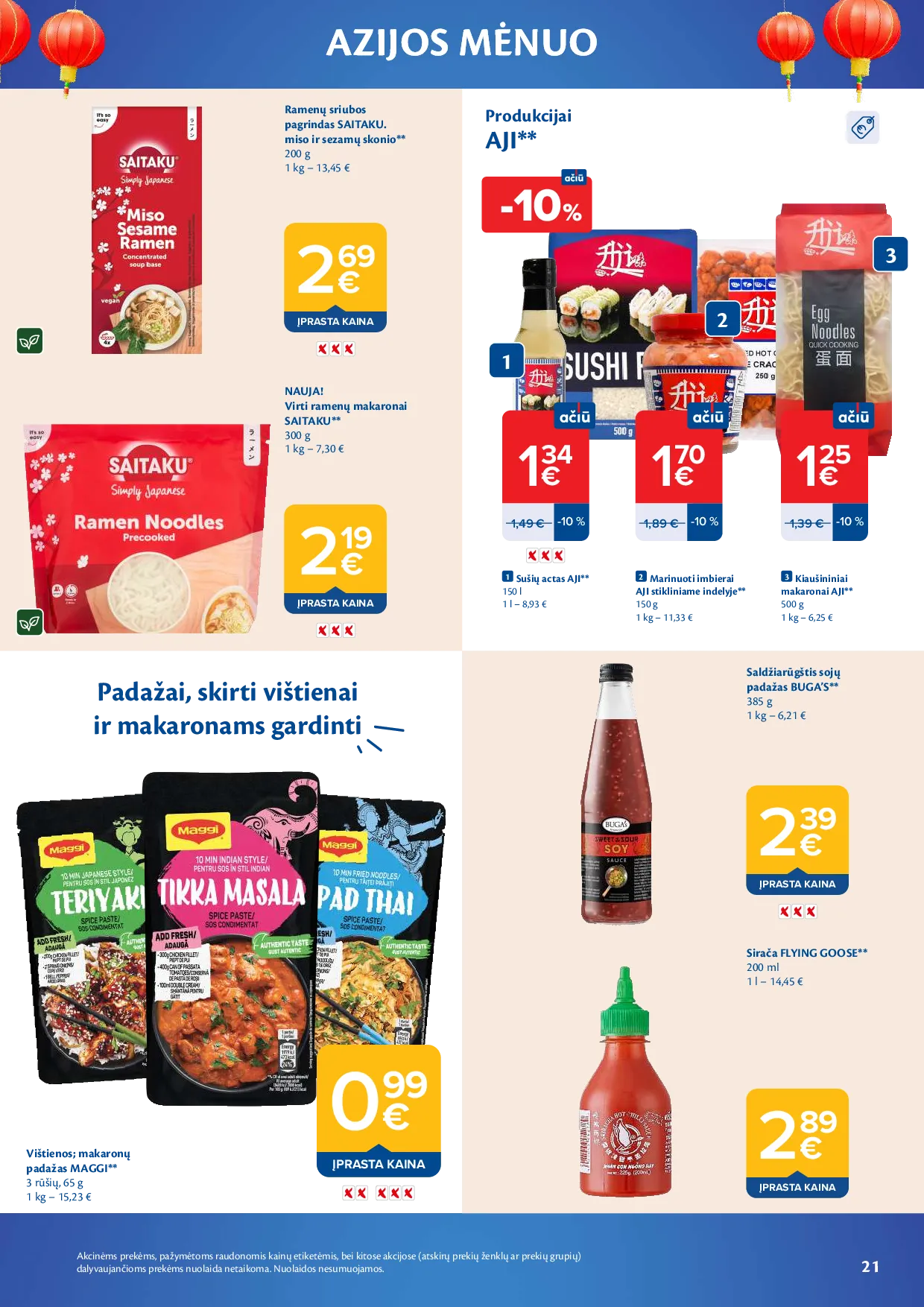 Maxima azijos mėnuo – 21 psl.