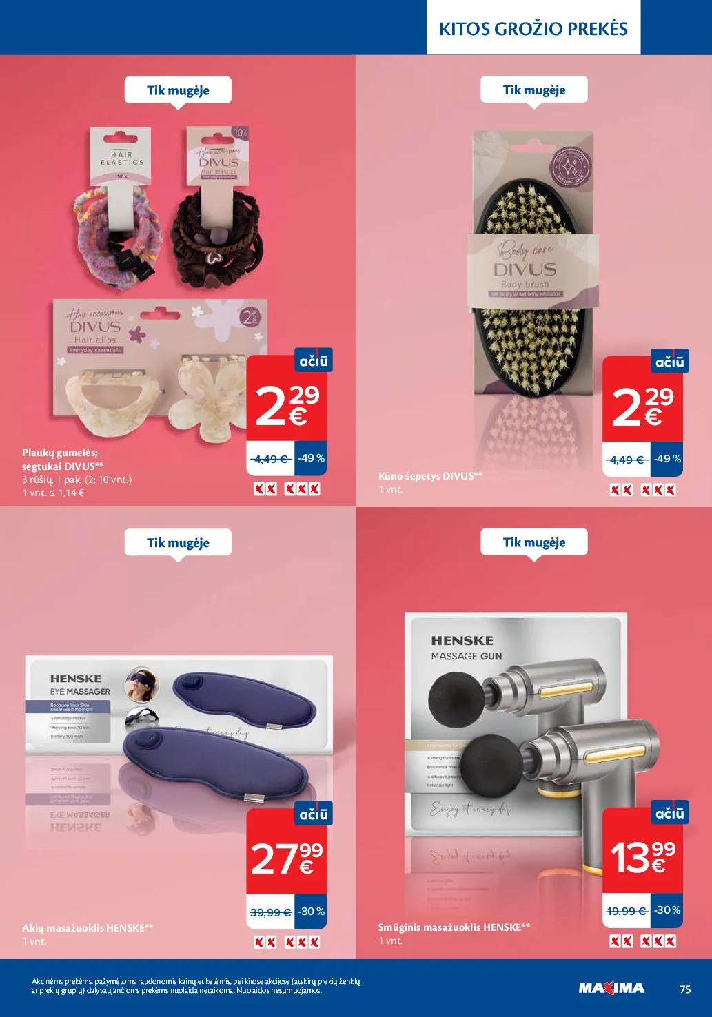 Maxima grožio mugė – 75 psl.